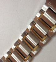 Stainless Steel Two Tone Watch Band 